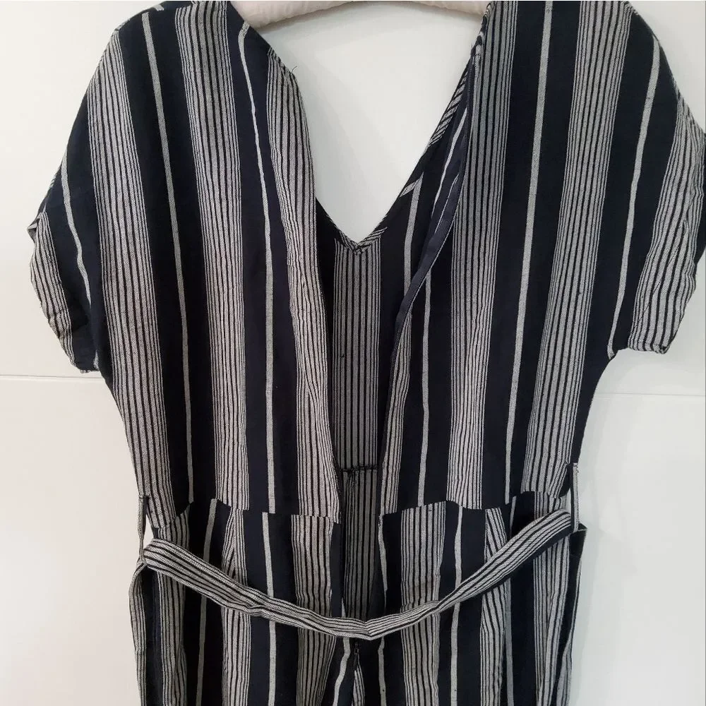 Rails Angela Mediterranean Stripe Belted Jumpsuit Size S - Picture 6 of 12